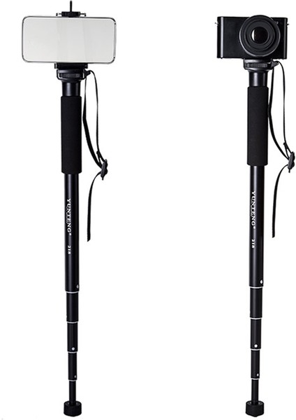 Yunteng YT-218 Fotoğraf Monopod 1/4 Inç Vida Montajı 37-152CM Ayarlanabilir Yükseklik Maks. Dslr Ildc Kamera Için 1.5kg Yük (Yurt Dışından) indirimleri
