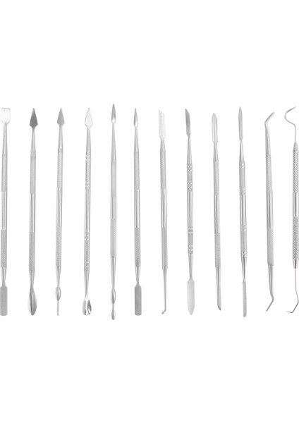 12 Parça Balmumu Oyma Seti Çift Uçlu Diş Balmumu Modelleme Heykeltıraşlık Aletleri Diş Kazıyıcıları Polimer Seramik Kili Oyma Aleti (Yurt Dışından) fiyatları
