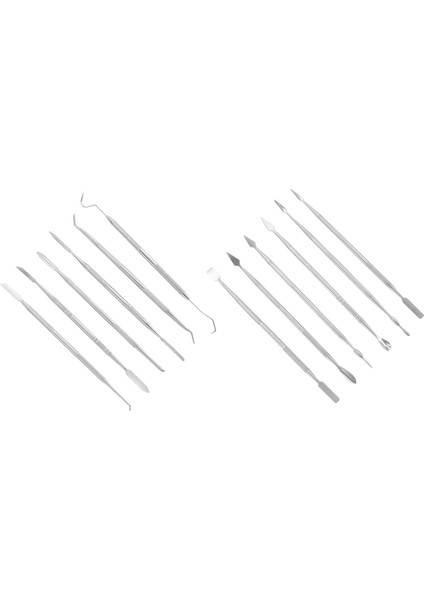 12 Parça Balmumu Oyma Seti Çift Uçlu Diş Balmumu Modelleme Heykeltıraşlık Aletleri Diş Kazıyıcıları Polimer Seramik Kili Oyma Aleti (Yurt Dışından) modelleri