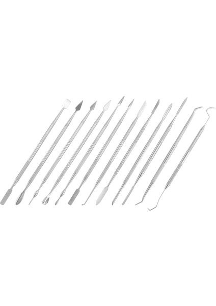 12 Parça Balmumu Oyma Seti Çift Uçlu Diş Balmumu Modelleme Heykeltıraşlık Aletleri Diş Kazıyıcıları Polimer Seramik Kili Oyma Aleti (Yurt Dışından) fırsatları