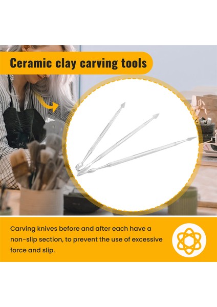 12 Parça Balmumu Oyma Seti Çift Uçlu Diş Balmumu Modelleme Heykeltıraşlık Aletleri Diş Kazıyıcıları Polimer Seramik Kili Oyma Aleti (Yurt Dışından) indirimleri