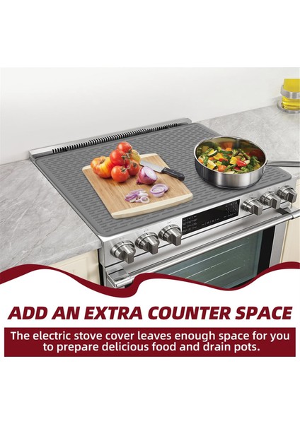 Soba Üstü Için Silikon Elektrik Sobası Kapağı, 28X20INCH Cam Üst Soba Kapak Koruyucusu Elektrik Sobası, Silikon Paspas Için (Yurt Dışından) fırsatları