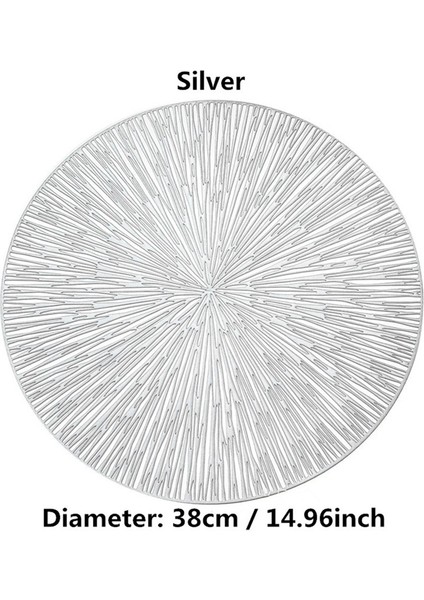 4pcs Yuvarlak Placemats Restaurant Hollow Pvc Dekorasyon Yemek Mat Anti-Hot Yemek Tablo Hattı Mat Biftek Plaka Pad Altın (Yurt Dışından) fiyatları