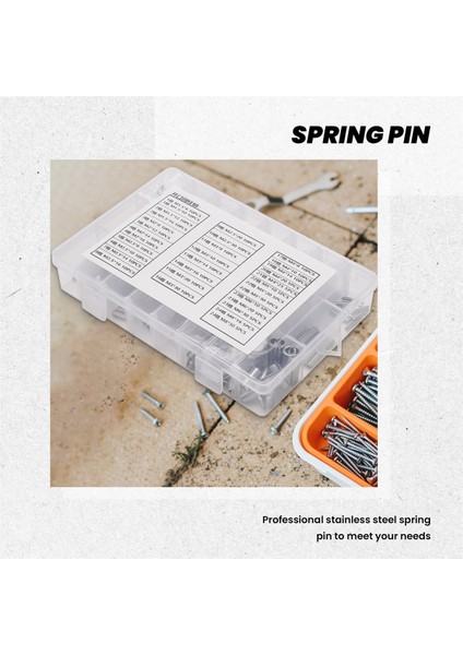 280PCS Paslanmaz Çelik Yay Pimi Gerginlik Elastik Silindirik Cotter Pimleri Seti M1.5 M2 M2.5 M3 M4 M5 M6 M8 Dubel (Yurt Dışından) fırsatları