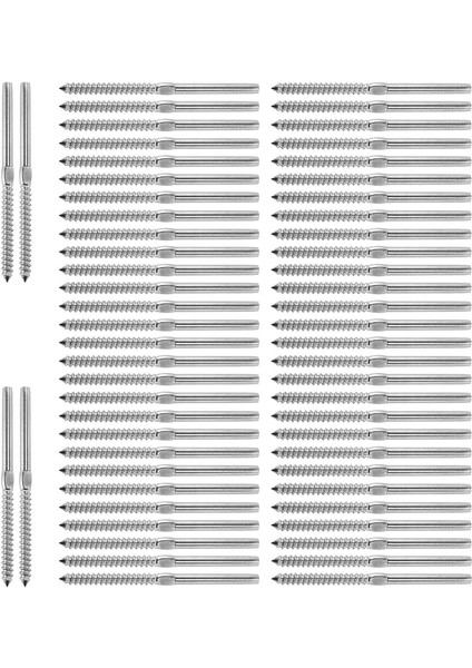 30 Çift Sol ve Sağ El Iplik Gecikme Vidaları 1/8 Inç Kablo Korkuluk Merdivenleri Ahşap Posta Vidalı Vida Shaj Sistemi Için Korkuluk (Yurt Dışından) fiyatları