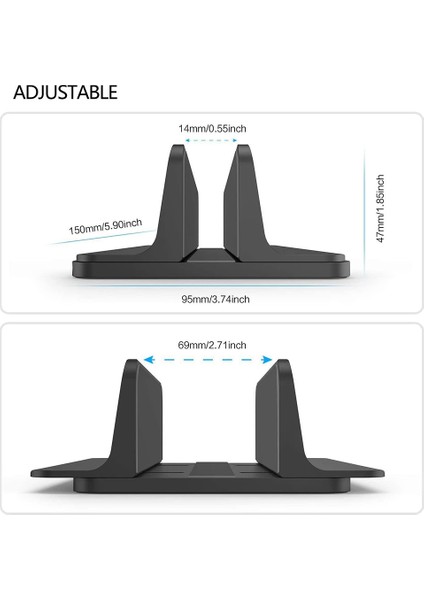 Dikey Dizüstü Bilgisayar Standı Tutucu, Ayarlanabilir Dizüstü Bilgisayar Tutucu Ayarlanabilir Rıhtım Boyutu (17.3 Inç&#39;e Kadar) (Yurt Dışından) fırsatları
