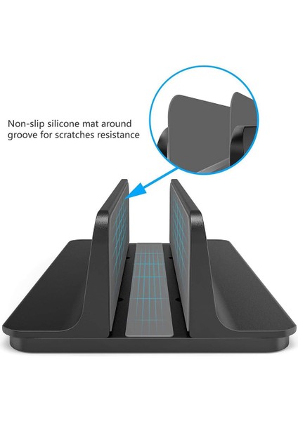 Dikey Dizüstü Bilgisayar Standı Tutucu, Ayarlanabilir Dizüstü Bilgisayar Tutucu Ayarlanabilir Rıhtım Boyutu (17.3 Inç&#39;e Kadar) (Yurt Dışından) indirimleri