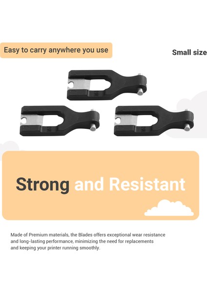 Bambu Filament Kesici Bıçakları Için 3pcs Bambu Lab H2D 3D Yazıcılar Filament Kesici Yedek Parçalar (Yurt Dışından) fırsatları