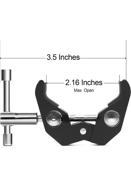 360 ° Mini Bilyalı Kafalı Süper Kelepçe Hızlı Bırakma Kelepçesi Braket Tripod Montajı 1/4 Vidalı Klipsi Dslr Kamera Gopro (Yurt Dışından) fırsatları