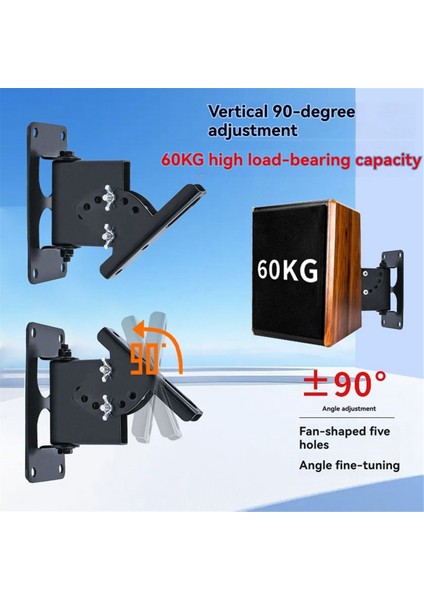 2 Adet Hoparlör Duvar Montajı, Tavan Montaj Braket Açısı Ayarı Ev Ofisi Için Ev Desteği Ktv Ses Hoparlörü (Yurt Dışından) fiyatları
