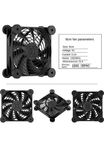 Bilgisayar Pc Kasa Fan Fan USB Powered 5V Sessiz Şasi Soğutucu Yönlendirici Soğutma Vidaları Koruyucu Net A (Yurt Dışından) indirimleri