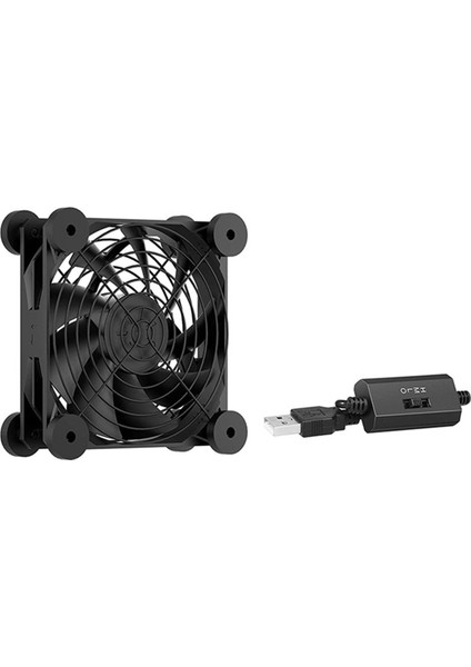 Bilgisayar Pc Kılıf Fan Fan USB Powered 5V Sessiz Şasi Soğutucu Yönlendirici Soğutma Vidaları Koruyucu Net D (Yurt Dışından)