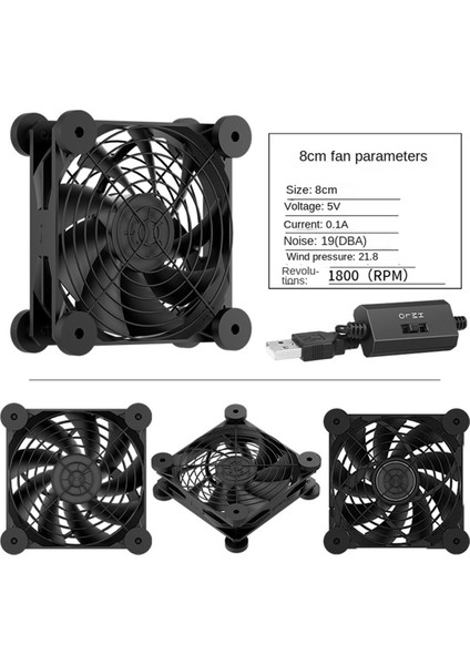 Bilgisayar Pc Kılıf Fan Fan USB Powered 5V Sessiz Şasi Soğutucu Yönlendirici Soğutma Vidaları Koruyucu Net D (Yurt Dışından) fırsatları