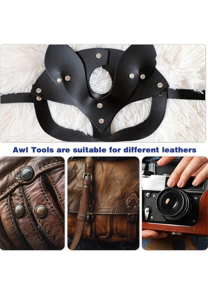 4pcs Ahşap Saplı Tıraş Ahl Araçları, Dikiş Ahl Seti Kit Terzi Awl Dıy Için Dikiş Dikişi Ahl Onarım Aracı (Yurt Dışından) indirimleri