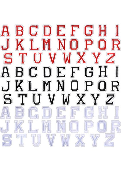 78 Adet Harf Yamaları Üzerinde Demir, Alfabe Aplike Yamaları A-Z Harfli Şapka, Gömlek, Ayakkabı, Kot Pantolon, Çantalar Için Onarım Yamaları (Yurt Dışından)