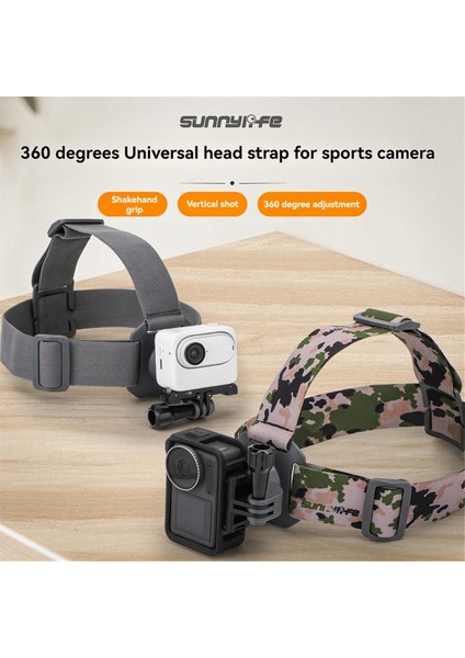 Sunnylife Kamera Kafası Djı Osmo Actıon 5/GOPRO/INSTA360 Pov Action Camera Aksesuarları Kamuflaj (Yurt Dışından) fiyatları