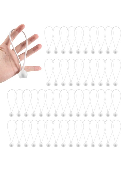 50 Pcs Bungee Kablosu Topları Elastik Bağlar Bungee, Çeneler, Çadırlar Pankartları, Bayrak Direkleri, Muşamba (Beyaz) Için Bağları Değiştirir (Yurt Dışından) fiyatları