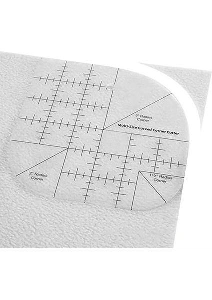 Çok Fonksiyonlu Açılı Kesme Cetveli Akrilik Anti-Slip Dikiş Cetveli Yuvarlak Kenar Şablon Cetveli Diy Dikiş Patchwork Cetvel (Yurt Dışından) indirimleri