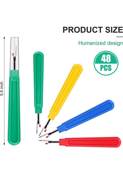 48 Adet Dikiş Dikiş Rippers Set Kullanışlı Renkli Iplik Kesici Dikiş Ripper Nakış Kıyafetleri Için Etiket Dikiş Sökücü (Yurt Dışından) fiyatları