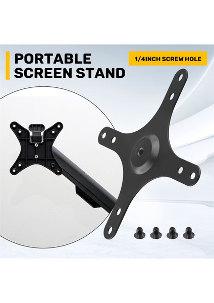 Taşınabilir Monitör Montaj Plakası Vesa Vesa 1/4 Inç Vidalı Delik - 100X100MM 75X75MM, M4 Vida Set Duvar Montajı Tutucu (Yurt Dışından) fırsatları