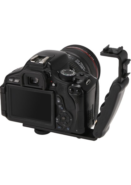 Fotoğraf Flash Video Kamera Kavrama Tutucu 2 Standart Yan Sıcak Ayakkabı ile Tutucu Dslr Montaj (Yurt Dışından)
