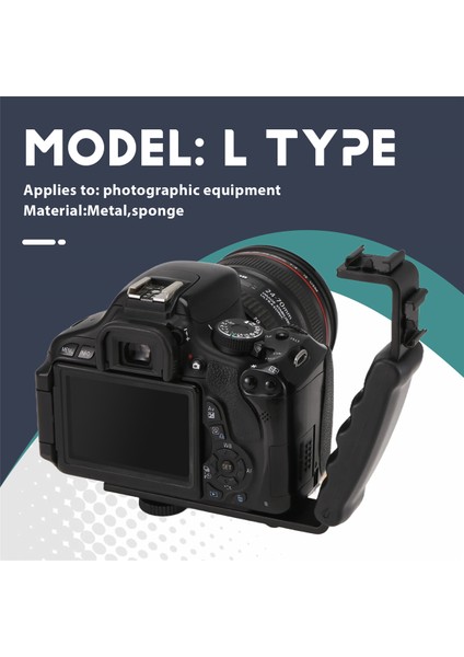 Fotoğraf Flash Video Kamera Kavrama Tutucu 2 Standart Yan Sıcak Ayakkabı ile Tutucu Dslr Montaj (Yurt Dışından) fırsatları