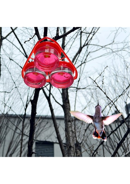 Kuş Besleyici, Güçlü Vantuz Kuş Besleyici 3 Besleme Portu, Temizlenmesi Kolay ve Doldurulması Plastik (Yurt Dışından) fırsatları