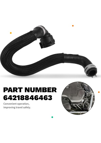 64218846463 Bmw 5' 520I 530I 530IX G60 2023- 6421-8846463 Için Araba Soğutma Hortumu Soğutma Giriş Borusu (Yurt Dışından) fırsatları