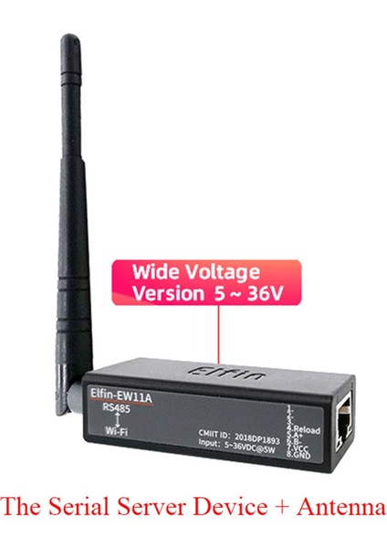 Elfin Seri Port RS485-WIFI Cihaz Sunucu Modülü Dönüştürücü ELFIN-E-EW11A Modbus Protokolü Veri Aktarımı Wıfı Aracılığıyla (Yurt Dışından) fırsatları