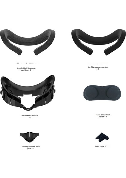 Ayarlanabilir Boyut Vr Yüz Arayüz Braketi Meta Quest 3 Yüz Örtüsü Anti-Işık Burun Ped (Yurt Dışından) fiyatları