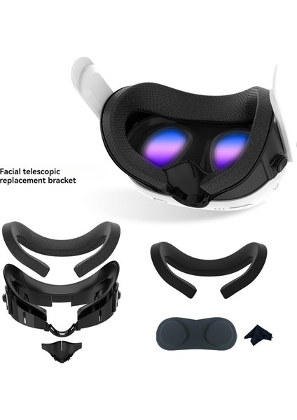 Ayarlanabilir Boyut Vr Yüz Arayüz Braketi Meta Quest 3 Yüz Örtüsü Anti-Işık Burun Ped (Yurt Dışından) modelleri