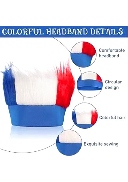 5 Adet Mavi Beyaz Kırmızı Headgear Evrensel Maç Futbol Maçı Için Sahne, Festival Etkinlikleri, 2024 Maç (Yurt Dışından) fiyatları