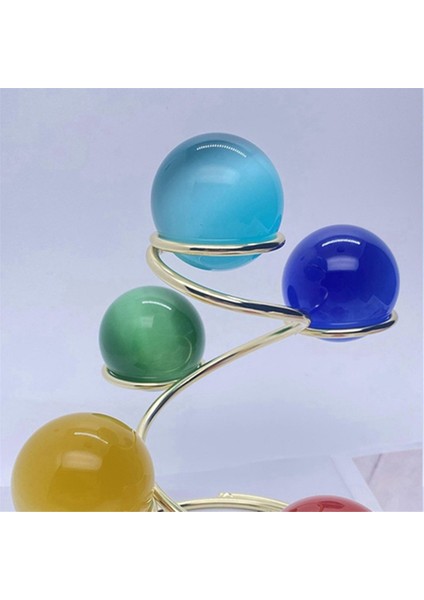 Metal 5 Top Base Doğal Kristal Küre Stand Yumurta Tutucu Ekran Ev Ofis Dekoru Hediyeleri Çok Ball Spiral Braket-A (Yurt Dışından) modelleri