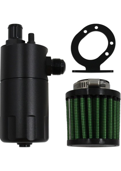 AN10 Baffled Alüminyum Yağ Toplama Kutusu ve Nefes Alma Tankı Kiti Evrensel Yarış Yağ Toplama Kutusu Aksesuarları (Yurt Dışından)