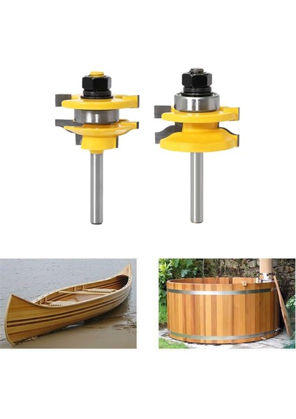 Adet 1/4 Inç Şaft Kesici 3 Dişli Dil ve Yiv Bağlantısı Montajı (Yurt Dışından) indirimleri