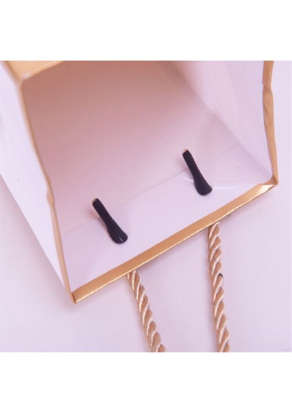 12 Paket Şişe Torbaları Hediyeler Siyah ve Beyaz Şarap Şişesi Torbaları Şarap Torbaları Kağıt Taşınabilir Şarap Çantaları Hediye Çantaları (Yurt Dışından)