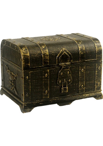 Bronz Square Cover Hunt Pirate Gizli Kutu Plastik Dekoratif Ev Oyunu Çocuklar Için Retro Parti Dekorasyon Hediyeleri (Yurt Dışından)