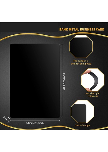 550 Pcs Metal Kartvizler Gravür Alüminyum Plakalar Çok Amaçlı Metal Sayfaların Üretilmesi Için 0.01 Inç Kalınlığında, Siyah (Yurt Dışından) modelleri