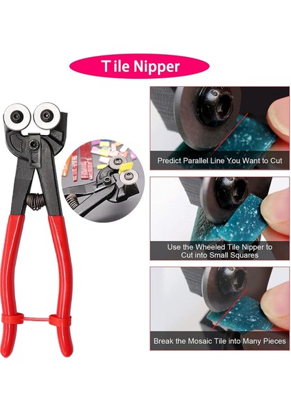 Cam Kesme Alet Seti, Tekerlekli Cam Karo Pensesi Seti (Yurt Dışından)