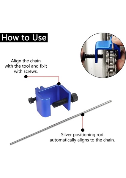 Hızlı ve Doğru Hizalama Aracı Motosiklet Zincir Hizalama Aracı Siyah (Yurt Dışından) modelleri
