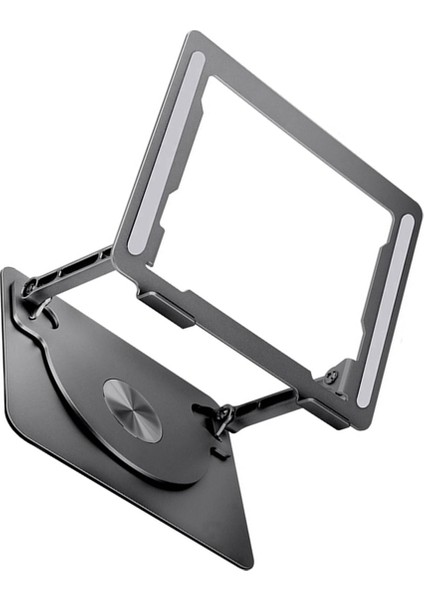 Isı Dağıtım Bilgisayar Standı Kaldırma 360 ° Dönen Dizüstü Bilgisayar Ipad MacBook Huawei Lenovo Bilgisayar Gri (Yurt Dışından) modelleri