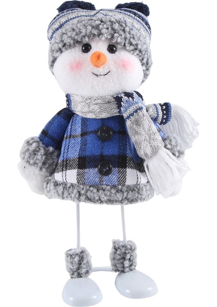 Noel Hediyeleri - Animasyonlu Sevimli Peluş Bebek Koleksiyon Heykelcik, Noel Yatak Odası Için Salıncak Dekoru Home Masa Masaüstü A (Yurt Dışından)