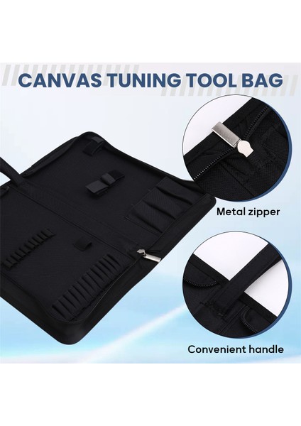 Piyano Saklama Çantası Kanvas Tote Akort Aletleri Kutusu Taşınabilir Alet Kutuları (Yurt Dışından) indirimleri