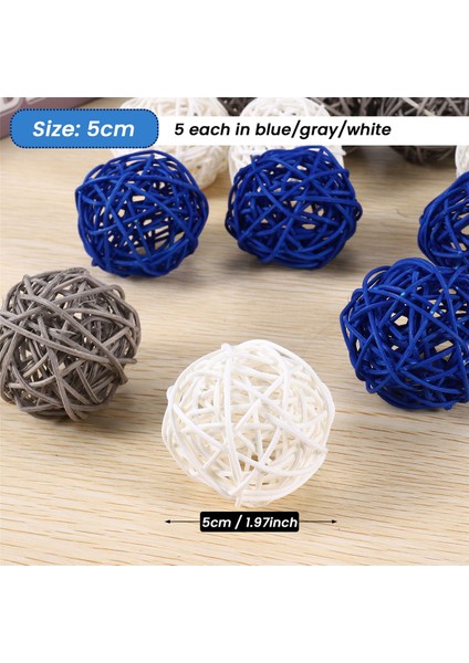 15PCS Rattan Topları Dekoratif Top Küre Vazo Dolgu Maddeleri Masa Dekoru, Tavan Orb Asma Topu Süslemeleri Için (Yurt Dışından) indirimleri