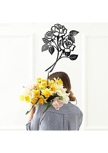 Duvar Dekoru Demir Rasyon Metal Dekorasyon Duvar Asılı Metal Duvar Sanat Odası Dekorasyon Duvar Dekor Metal Gül (Yurt Dışından) fırsatları