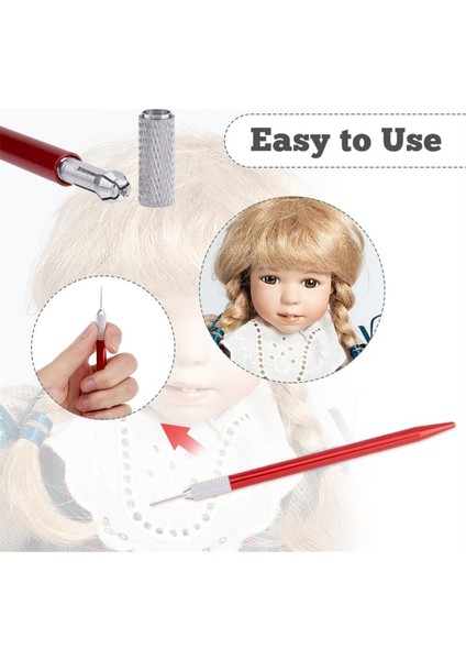 Bebek Saçı Için 14 Parça Yeniden Köklendirme Aleti 0,5-0,7 mm Örgü Şişleri S (Yurt Dışından) modelleri