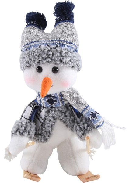 Noel Hediyeleri - Animasyonlu Sevimli Peluş Bebek Koleksiyon Heykelcik, Noel Yatak Odası Için Salıncak Dekoru Masa Masaüstü B (Yurt Dışından)