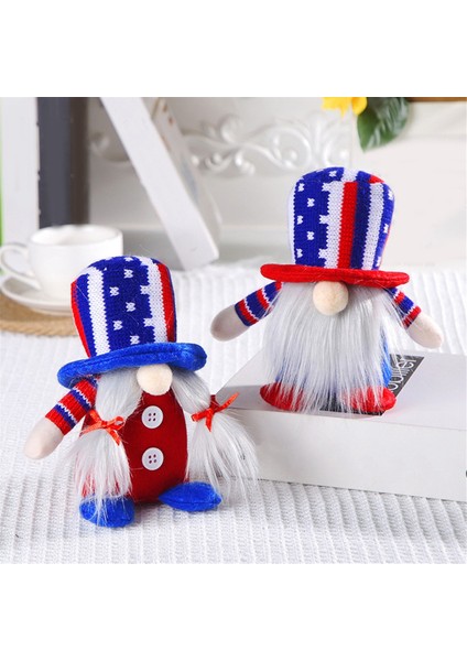 Dört Temmuz Gnomes Dekor - Kırmızı Beyaz ve Mavi Vatansever Dekor Hediyesi - Masalar Için Bağımsızlık Günü Centerpieces Dekor (Yurt Dışından) fiyatları