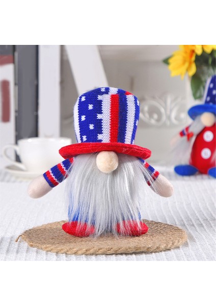 Dört Temmuz Gnomes Dekor - Kırmızı Beyaz ve Mavi Vatansever Dekor Hediyesi - Masalar Için Bağımsızlık Günü Centerpieces Dekor (Yurt Dışından) fırsatları