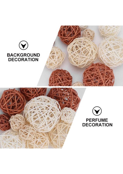 12PCS Rattan Topları Dekoratif Top Küre Vazo Dolgu Maddeleri Masa Dekoru, Tavan Küre Asma Topu Dekorasyonlar Için (Yurt Dışından) fiyatları
